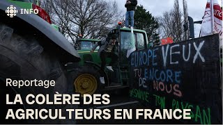 Manifestation d’agriculteurs  des barrages érigés dans toute la France [upl. by Mirth]