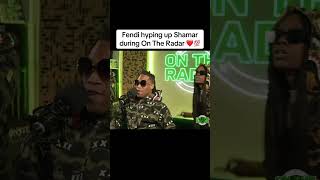 Fendi hyping up Shamar during On the Radar ❤️ shamar shamarmcco bape fendi ontheradarfreestyle [upl. by Aylmer]