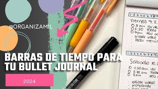 Barras de tiempo para el Bullet Journal [upl. by Aridni]