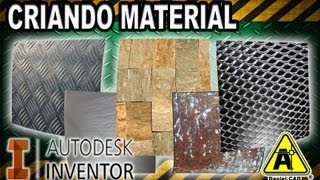 Autodesk Inventor  Criando Novo Material Aparência e Propriedades Físicas [upl. by Anders]