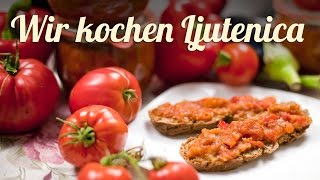 Tomaten einkochen mit Auberginen und Paprika Lutenica Rezept  Tomaten einkochen [upl. by Aleen]