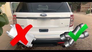 2014 Ford Police Interceptor Utility v6 37 X pipe muffler delete [upl. by Annala244]