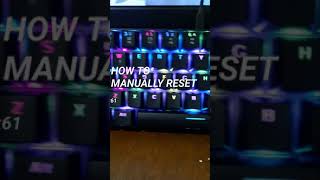 How to manually reset your CK61 [upl. by Liane]