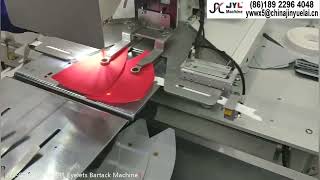 JYLB430XY INDUSTRIAL FULLY AUTOMATIC EYELET SETTING MACHINE FOR HATS BAGS JEANS HOLES EMBROIDERY [upl. by Nauh848]