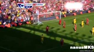 FC LiverpoolArsenal Londyn 11 Reina own goal [upl. by Zsolway]