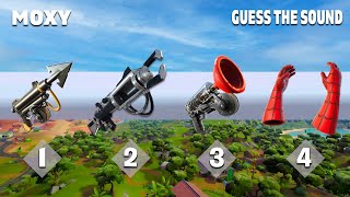 Guess The Fortnite Weapon By The Sound  Challenge By Moxy [upl. by Odracer]