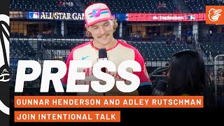 Gunnar Henderson and Adley Rutschman Join Intentional Talk  MLB Network  Baltimore Orioles [upl. by Goodson]