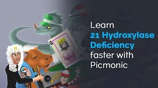 Learn 21 Hydroxylase Deficiency Faster with Picmonic USMLE Step 1 Step 2 CK [upl. by Reinhart53]