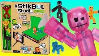 Stikbot HUGE Unboxing 👜 Opening Stikbot Video Set amp More Toys 2017 [upl. by Aissak]