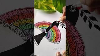 Draw an easy mandala with me 🕊️🌈✨ art shorts drawing pastel colors trending [upl. by Spada17]