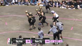 WFTDA Roller Derby 2014 Championships  Rose City Rollers vs Bay Area Derby Girls [upl. by Aicekan]