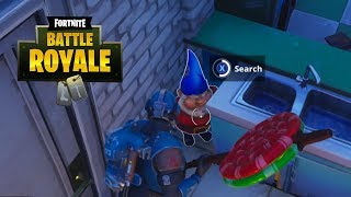 quotSearch 7 Hungry Gnomesquot All Locations  Fortnite Week 8 Challenges [upl. by Loux]