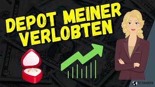 Ich zeige das Depot meiner Verlobten  Investiert seit ca 1 Jahr amp 7 Monaten Aktien traderepublic [upl. by Nnairek122]