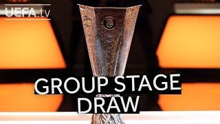 UEFA EUROPA LEAGUE 201819 GROUP STAGE DRAW [upl. by Sillsby175]