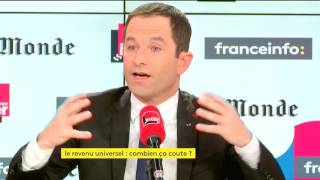 Benoît Hamon  le revenu universel quotun moyen déradiquer la pauvretéquot [upl. by Aelyk]