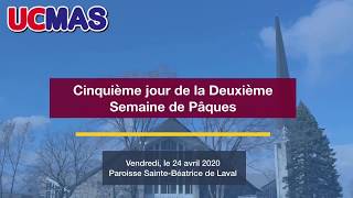 Messe du 24 avril 2020 de la Paroisse SainteBéatrice de Laval [upl. by Lebbie637]