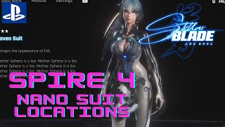 Stellar Blade Spire 4 Nano Suit Location 3 All Base Nano Suit Collected [upl. by Calan]