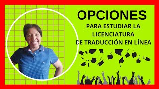 📌EN DÓNDE estudiar TRADUCCIÓN EN LÍNEA [upl. by Leilamag]