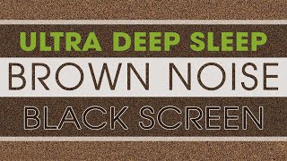 Brown Noise  11 Hours BLACK SCREEN  Study Sleep Tinnitus Relief and Focus [upl. by Okihsoy]