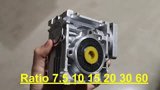 Sumtor worm gear reducer RV30ratio 75101520253040506080 [upl. by Ahsyekal658]