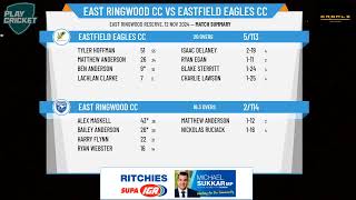 East Ringwood CC v Eastfield Eagles CC [upl. by Aicillyhp]