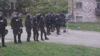 Riot Police Using LRAD Sound Cannon Against Students [upl. by Fari]