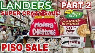 LANDERS  SUPER CRAZY SALE  PISO SALE  PART 2  CHRISTMAS SHOPPING TOUR  Len TV Vlog [upl. by Adnilra381]