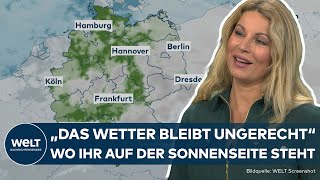 SO GESPALTEN IST DEUTSCHLAND Herbstwetter  Wo man sich auf der Sonnenseite befindet und wo nicht [upl. by Cristiona]