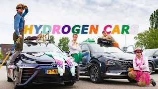 TOYOTA MIRAI VS HYUNDAI NEXO  HYDROGEN CARS IN REAL LIFE [upl. by Athelstan]