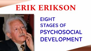 ERIKSONS 8 STAGES OF PSYCHOSOCIAL DEVELOPMENT [upl. by Aihcela]