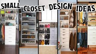 200 Custom Small Closet Ideas Organize Maximize Storage amp Transform Your Layout with Makeover [upl. by Robi]