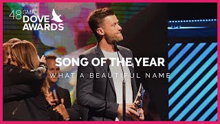 quotWhat A Beautiful Namequot Wins Song of the Year [upl. by Zebedee644]