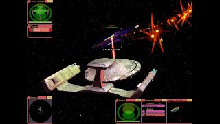 Darkstar Class vs Cardassian Hybrid  MPMP  Star Trek Bridge Commander [upl. by Salomo]