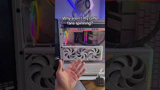 GPU Fans NOT SPINNING 😵‍💫 pcbuild graphicscard GPU rtx4080 nvidia [upl. by Tuinenga]