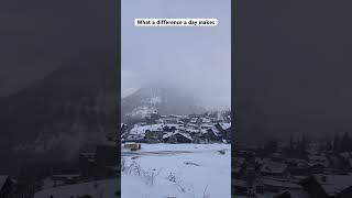 What a difference a day of snow makes in Courchevel [upl. by Hamner]