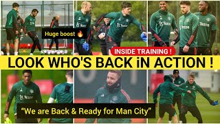 🛑RashfordShawMaguireMartialLindelof Man United training ampinjury updates Vs Man City manutdnews [upl. by Emerald]