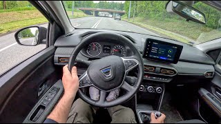 Dacia Sandero Stepway 10 TCe 90HP 0100 POV Test Drive 1699 Joe Black [upl. by Oitaroh254]