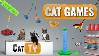 CAT Games  Ultimate Cat Toy Compilation Vol 3 🐬🧸🎾🪶🏀🦋🐟🌀  Cat TV Cat Toy Videos For Cats to Watch [upl. by Ennaoj624]