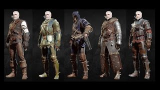 The Witcher 3 Blood and Wine  All Grandmaster Witcher Gear Sets Showcase Looks amp Stats [upl. by Henn]