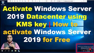 Activate Windows Server 2019 Datacenter using KMS key  How to activate Windows Server 2019 for Free [upl. by Tteve]