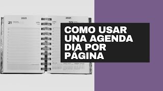 Como usar una agenda día por página [upl. by Ahsoym]