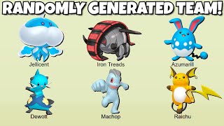 RANDOM POKEMON GENERATOR CHOOSES MY TEAM Pokemon Showdown [upl. by Yrtsed]