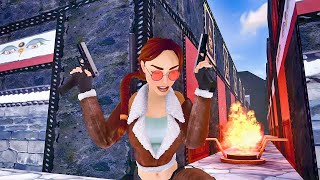 Tomb Raider 2 Remastered MODS 82 ⛩️ Rooftops amp Gemstones 💎💎 trying to keep monks alive at Barkhang [upl. by Seed]