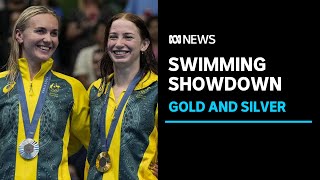 Aussies Mollie OCallaghan wins gold Ariarne Titmus silver in epic showdown  ABC News [upl. by Isabel]