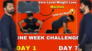 One week Weight Loss Challenge using Vibration Plate 😍🔥 Shadhik Azeez [upl. by Karna]