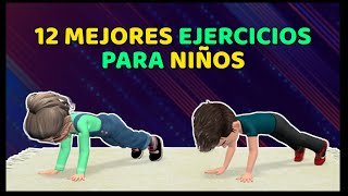 12 MEJORES EJERCICIOS EN CASA PARA NIÑOS [upl. by Toinette]