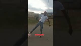 Doing kasi flava with ball in the street footballclub soccer manqobi66 [upl. by Munster]