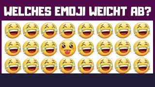 Nur ein Genie findet alle Fehler Emoji Challenge [upl. by Sisco816]