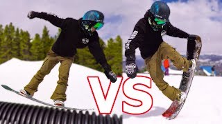 Rocker vs Camber Snowboard Test  Arbor Westmark [upl. by Maisel]