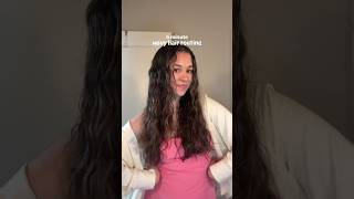 5 MIN wavy hair routine 🫧 [upl. by Ihdin]